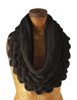 stylesilove Chic Oversized Ruffle Knitted Infinity Scarf